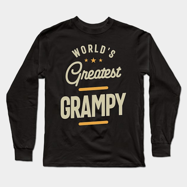 World's Greatest Grampy - Grandpa Long Sleeve T-Shirt by cidolopez